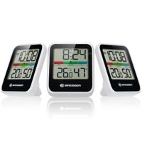 BRESSER Climate Monitor Thermo- / Hygrometer DCF 3er-Set Farbe: weiss