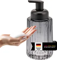 bremermann Seifenspender, Schaum-Seifenspender Spender für Seife, Rauchglas