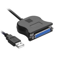 C33 Bolwins Drucker Kabel USB 2.0 Parallel Adapter LPT Weiblich 25 PIN SUB-D Buchse 90mm