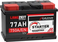 LANGZEIT Autobatterie 12V 77Ah Starterbatterie PKW KFZ Batterie