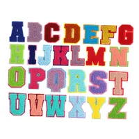 Aufnäher /Aufbügler / 26 Teile Bügelbild Buchstaben zum Aufbügeln 