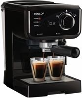 SENCOR SES 1710BK Kávovar na Espresso, tlakové čerpadlo 15 barů, odnímatelná odkapávací miska, odnímatelná nádržka na vodu o objemu 1,5 l