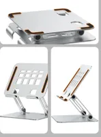 INF Um 360° drehbarer Tablet-Ständer aus Aluminiumlegierung für 4-12,8 Zoll-Geräte Grau