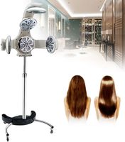 Trockenhaube Haartrockner mit Einstellbare Temperatur und Zeit Profi Infrarot-Strahler Heizung Friseur Ausrüstung (Weiß)