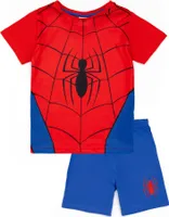 Spider-Man - Schlafanzug mit Shorts für Jungen NS7475 (98) (Blau/Rot)