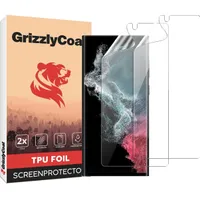 GrizzlyCoat  Samsung Galaxy S23 Ultra Hydrogel TPU Displayschutz - Hüllenfreundlich + Applikator (2er Pack)