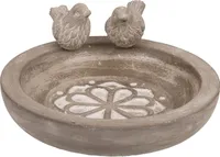 Vogeltränke, ca. 20,5 x 4 cm, Vögel ca. 9,5 cm,