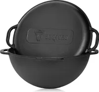 BBQ-Toro Kazaň, litinový hrnec, 16 litrů, gril Wok před sezónou připravený k pečení, kastrol