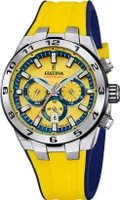 Festina Herren-Uhr Chrono Bike Gelb Analog Quarz Silikon-Band F20671/4