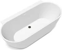 Some | Badewanne Olivia - 170x80x56 cm - Glänzend Weiß - Modernes Design - Inkl. Siphon und Abflussstopfen
