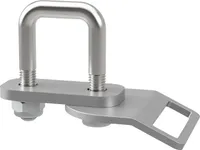 U-Bügelschraube M10 mit Klemmplatte, Zurröse und Stopmuttern Trailer verzinkt SUPROD, M10, LW=31, LH=60 mm