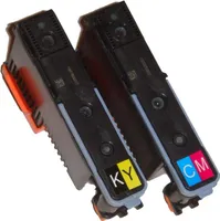 vhbw 2x Druckkopf kompatibel mit HP Officejet Pro L7880, L7800, L7830, L7780 Drucker - black/cyan/magenta/yellow 6,4 cm breit