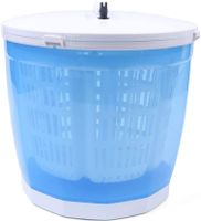 2 in 1 Waschmaschine Tragbarer Mini Travelling Outdoor Waschmaschine Compact Washer Spin Dryer Blau