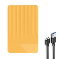 USB 3.0 2,5 Zoll SATA externe Gehäuse Silikonschutz Festplattenscheibe-Orange