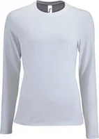 SOLS Damen T-Shirt Imperial, langärmlig PC2906 (S) (Weiß)