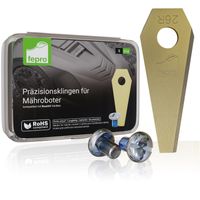 Fepro® Profi Ersatzmesser für Mähroboter - kompatibel mit Bosch Indego - 9 Stück, Universal Ersatzklingen für Rasenroboter Messer Messerset Mähroboterklingen