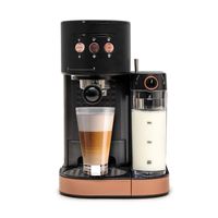 BluMill Kaffeemaschine mit Siebträger und Milchaufschäumer, 1500 Watt