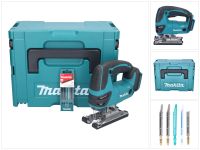 Makita DJV 180 ZJ Akku Stichsäge 18 V + 5 tlg. Stichsägeblatt Set + Makpac - ohne Akku, ohne Ladegerät