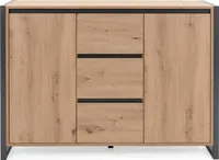 finori Kommode Denver 120 cm Nachbildung Artisan Oak / anthrazit Kommode