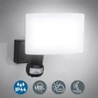 LED venkovní světlo nástěnné světlo detektor pohybu 20W senzor osvětlení domu IP44 černý