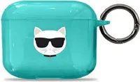 Karl Lagerfeld KLA3UCHFL Choupette puzdro pre Apple AirPods 3, modré