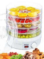 MalTec DryMaster500W Dörrautomat | 5 Scheiben Dörrgerät | Obst- & Pilzetrockner mit Temperaturregulung | Lebensmitteltrockner | für Obst, Gemüse, Fleisch, Fisch, Kräuter