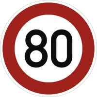Verkehrsschild VZ274, Zulässige Höchstgeschwindigkeit ... km/h, Alu, RA1, Ø 4...