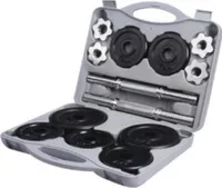 Sport 2000 Deutschland GmbH Sada činiek 15 kg čierna/strieborná -