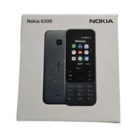 Nokia 6300 2G Dual SIM Mobiltelefon Tasten - Black