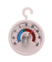 Xavax Analoges Thermometer (zum Aufhängen im Kühlschrank, Gefrierschrank, Tiefkühltruhe, Weinkühlschrank, Minibar, min. -30 Grad, Max. +50 Grad, rund) weiß