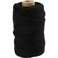 Sznurek do makramy Creativ Company CC 4 mm 55 m czarny