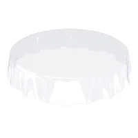Tischdecke Klara Transparent Transparent Robust Wasserabweisend Rund 140 cm