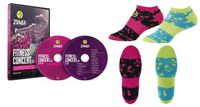 Fitness-Concert Live Zumba DVD+CD Set+ 2 Paar Zumba Socken