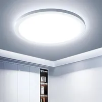 36W LED Deckenleuchte 6500K Kaltweiß Deckenlampe Ø37cm Ultra Dünn für Wohnzimmer Schlafzimmer Küche Büro Flur