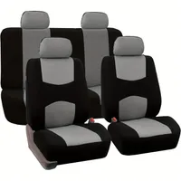 Upgrade4cars Autositzbezug Set für die Vordersitze, 4-teiliges Set,  Auto-Schonbezüge Universal in Grau