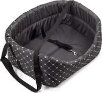 Hundesitz Autositze Autokörbchen Hundeautositz Autositz für Hunde Hundetasche Schwarz Mit Muster L