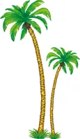 Zestaw 2 PALME h 180 i 166 cm