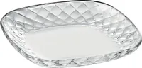 Glasteller Platzteller Servierteller Wabe 18cm transparent, aus Glas