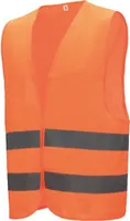 Warnweste, Sicherheitsweste, Pannenweste mit Reflexstreifen EN ISO 20471 3 Stück Farbe:orange, Größe:L