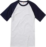 Fruit of the Loom - Tričko pre mužov Uni - Baseball RW10174 (M) (Weiß/Rot)