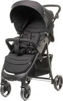 Spacerówka 4BABY RAPID, do 22 kg, od 6 miesiąca życia, ultralekki, duże koła, 5-punktowy pas bezpieczeństwa, kosz na zakupy, czarny