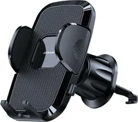 Joyroom Mechaniczny uchwyt na telefon na nawiew samochodowy - Uchwyt na telefon na nawiew samochodowy do smartfonów o szerokości od 55 do 85 mm (czarny)