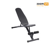 Zoomyo posilňovacia lavica/univerzálna posilňovacia lavica, všestranná na precvičenie brušných svalov a zlepšenie kondície, skladacia, max. nosnosť 500 kg, možno kompaktne skladovať
