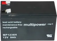 Multipower Blei-Akku MP1236H Pb 12V 9Ah Hochstrom, Faston 6,3