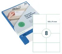 rillprint Universal-Etiketten 210 x 148 mm transparent