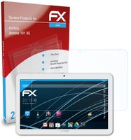 atFoliX FX-Clear 2x Schutzfolie kompatibel mit Archos Access 101 3G Displayschutzfolie
