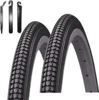 Angebot-Set / 2 x Kenda K-103 27" Fahrradreifen Fahrradmantel in Schwarz 32-630 (27 x 1 1/4) inkl. 3 Reifenheber