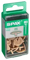 Spax Abdeckkappen beige zum stecken (stift) - 25 Stk.