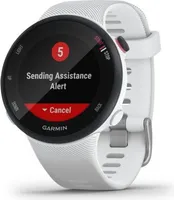 Garmin Forerunner 45S čierno-biely silikónový remienok 18 mm