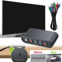Tragbarer HDMI-kompatibel zu 1080p-Komponenten Video ypbpr 3RCA RGB-Konverter für Büro
